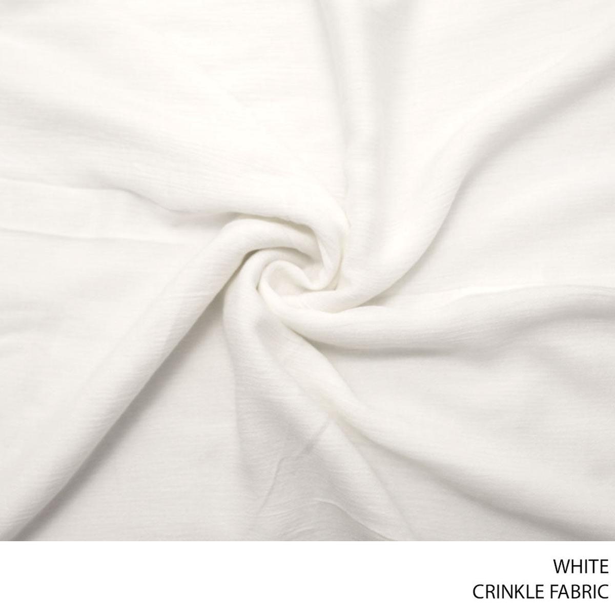 CRINKLE FABRIC WHITE ROLL ROLL 001