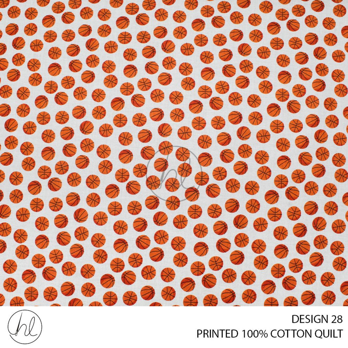 100% COTTON QUILT PER M 781 DESIGN 28 RUST 110CM WIDE