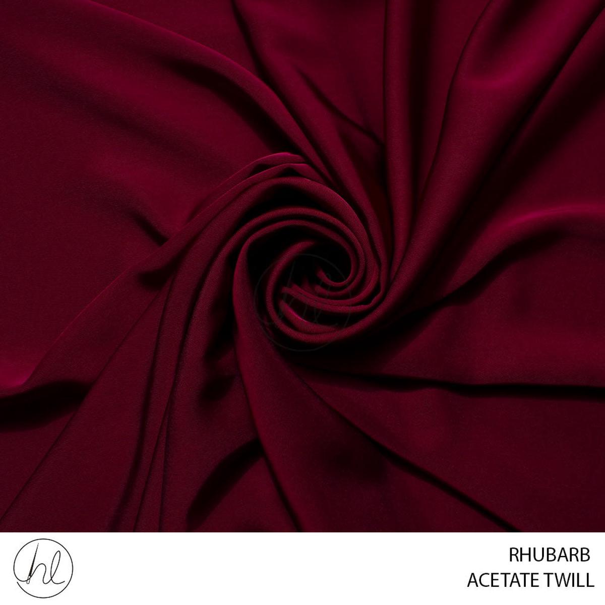 ACETATE TWILL 51 RHUBARB 150CM PER M