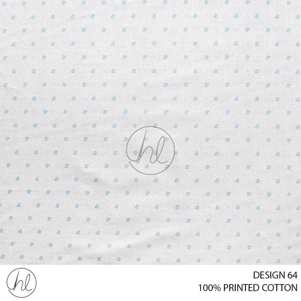 100% PRINTED COTTON 3408 CREAM 110CM PER M