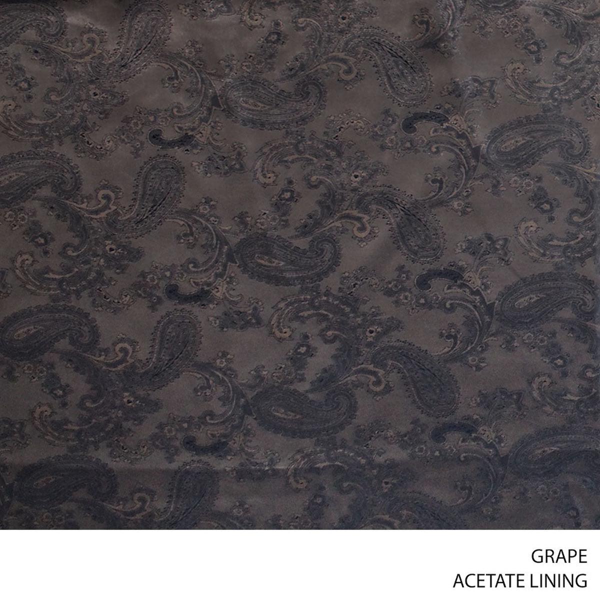ACETATE LINING NEW PAISLEY FABRIC 150CM GRAPE