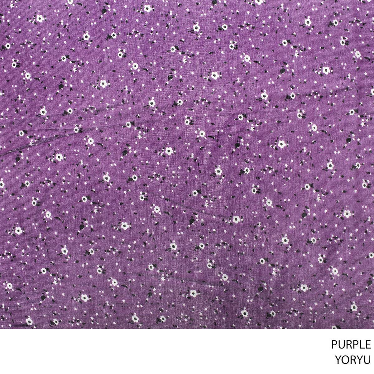 YORYU PRINTED FABRIC PURPLE ROLL ROLL 001