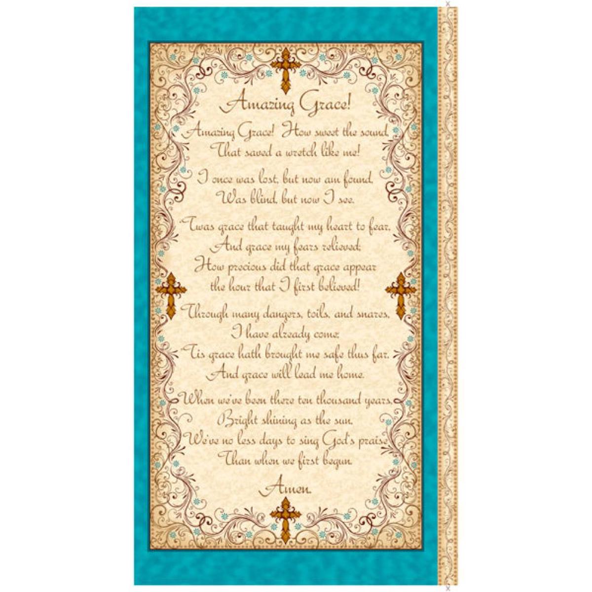 Amazing Grace Cotton Panel 24"