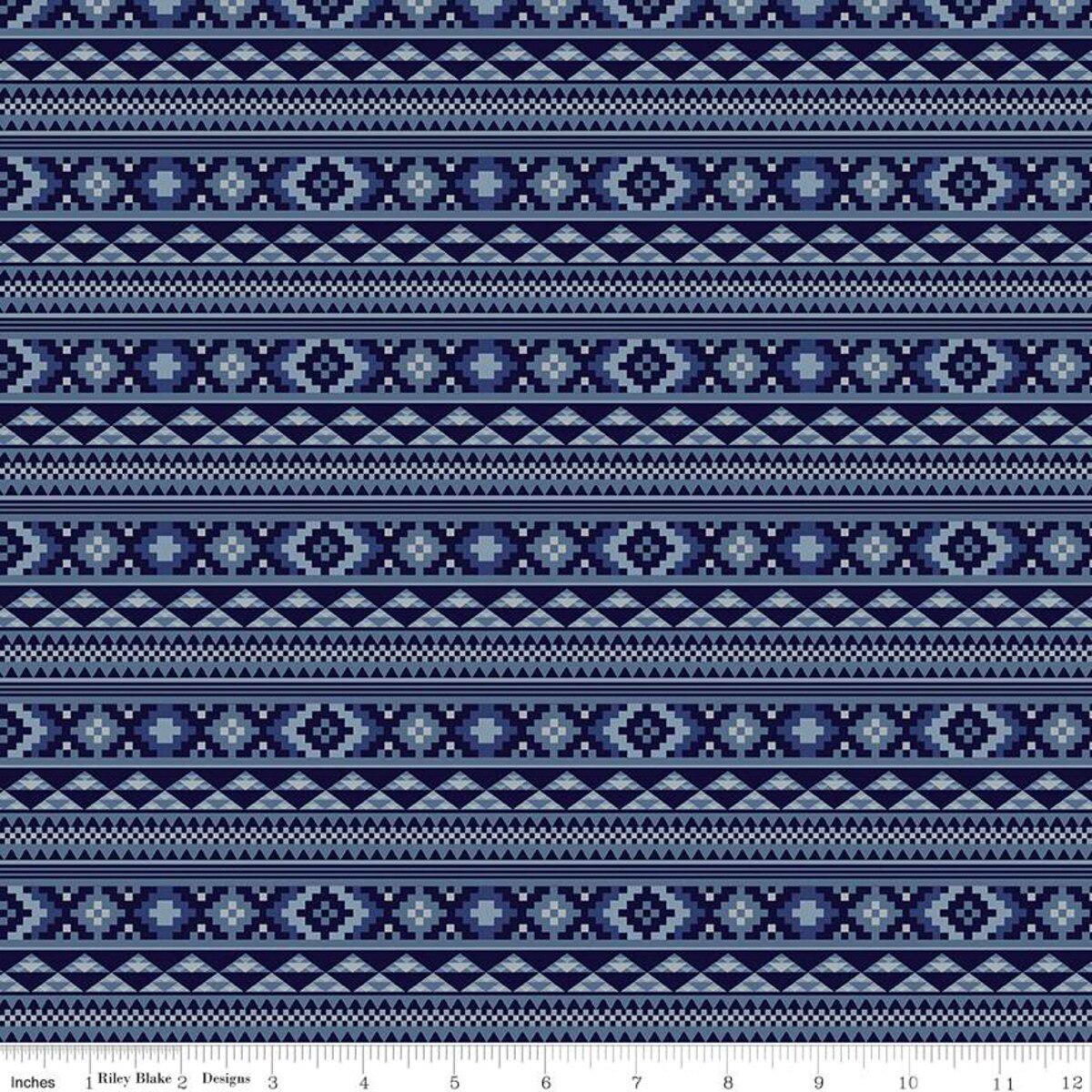 Back of the Chutes Stripe Denim Cotton Fabric