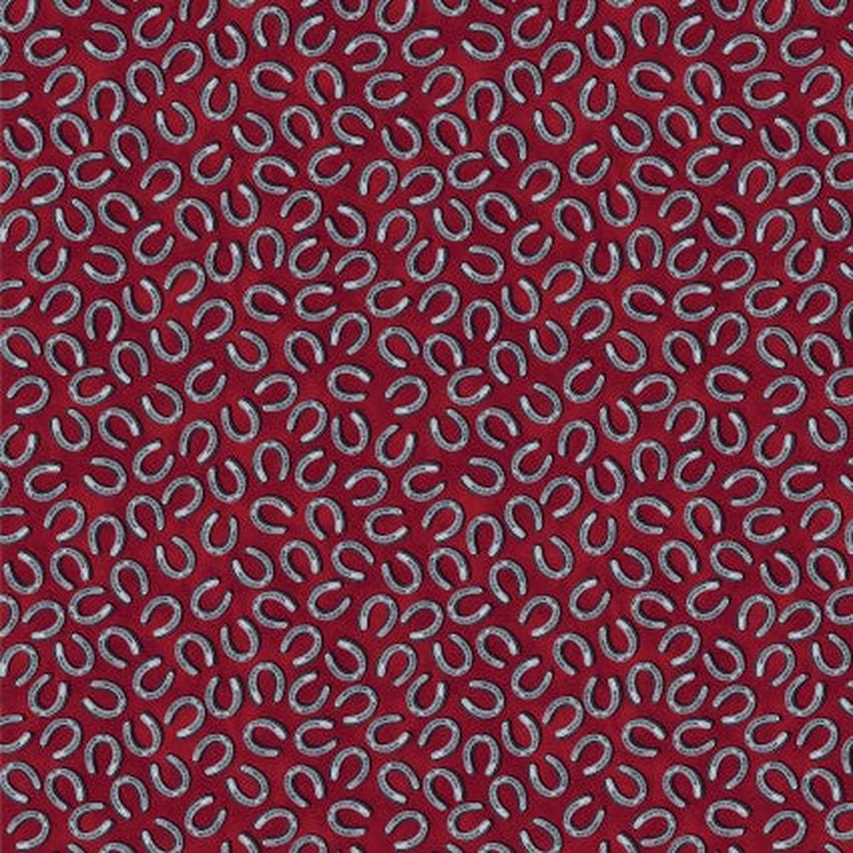 Yellowstone Tossed Horseshoes Cotton Fabric