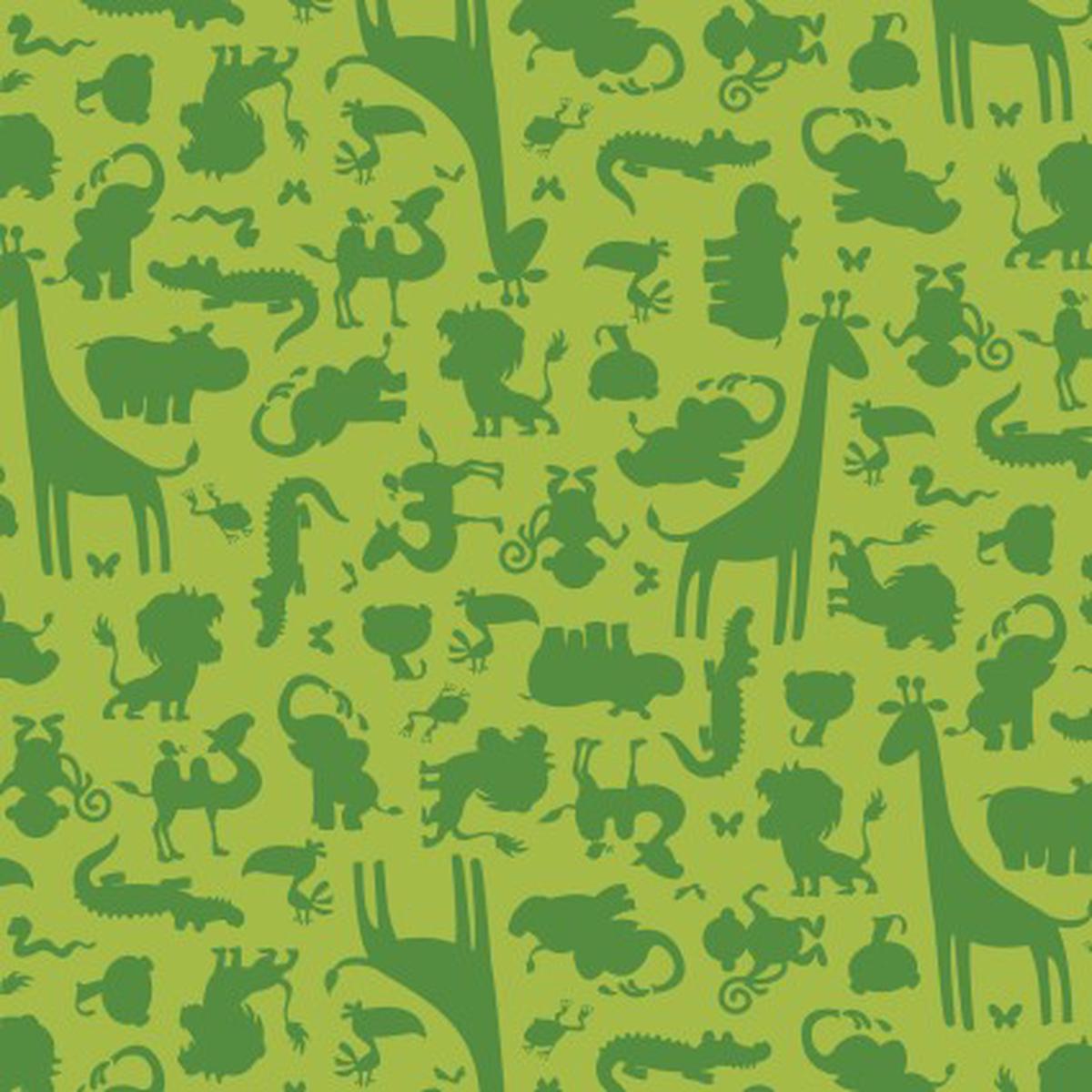 Zooville Monozoo Cotton Fabric - 1 yard