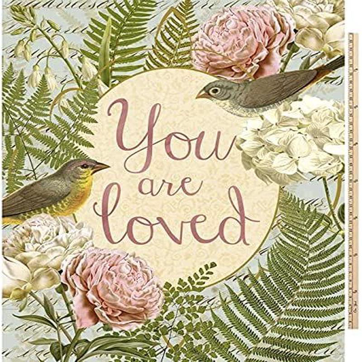You are Loved Panel 368243 David Textiles Cotton Fabric DT-ML-3286-1C-1 Multi