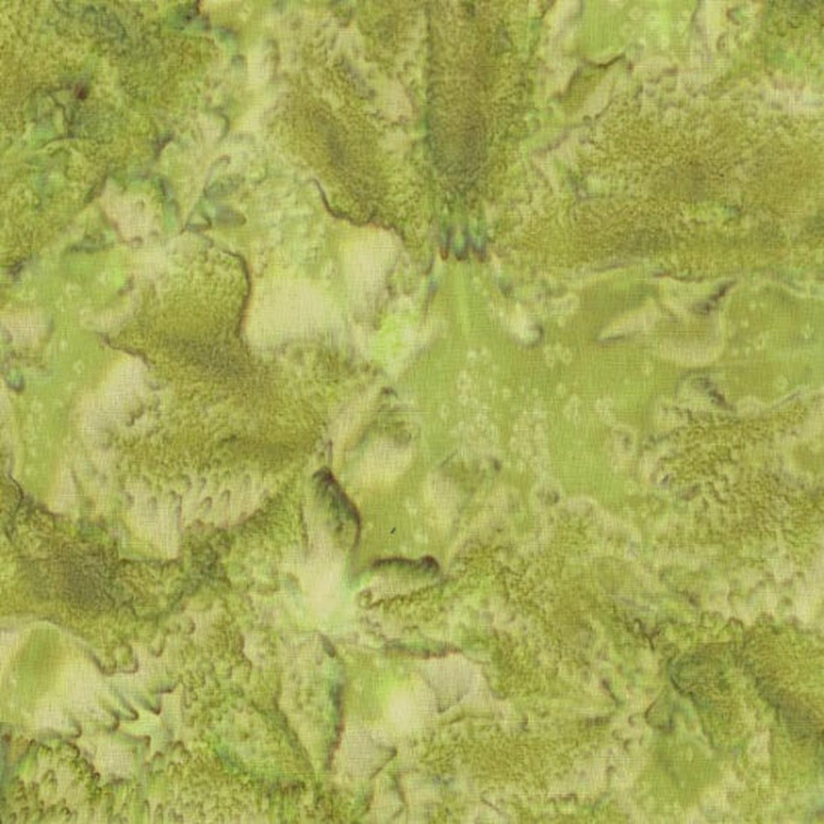 1895 Bali Watercolor Batiks Leaf Green Hoffman Fabrics Cotton Fabric HF-1895-178