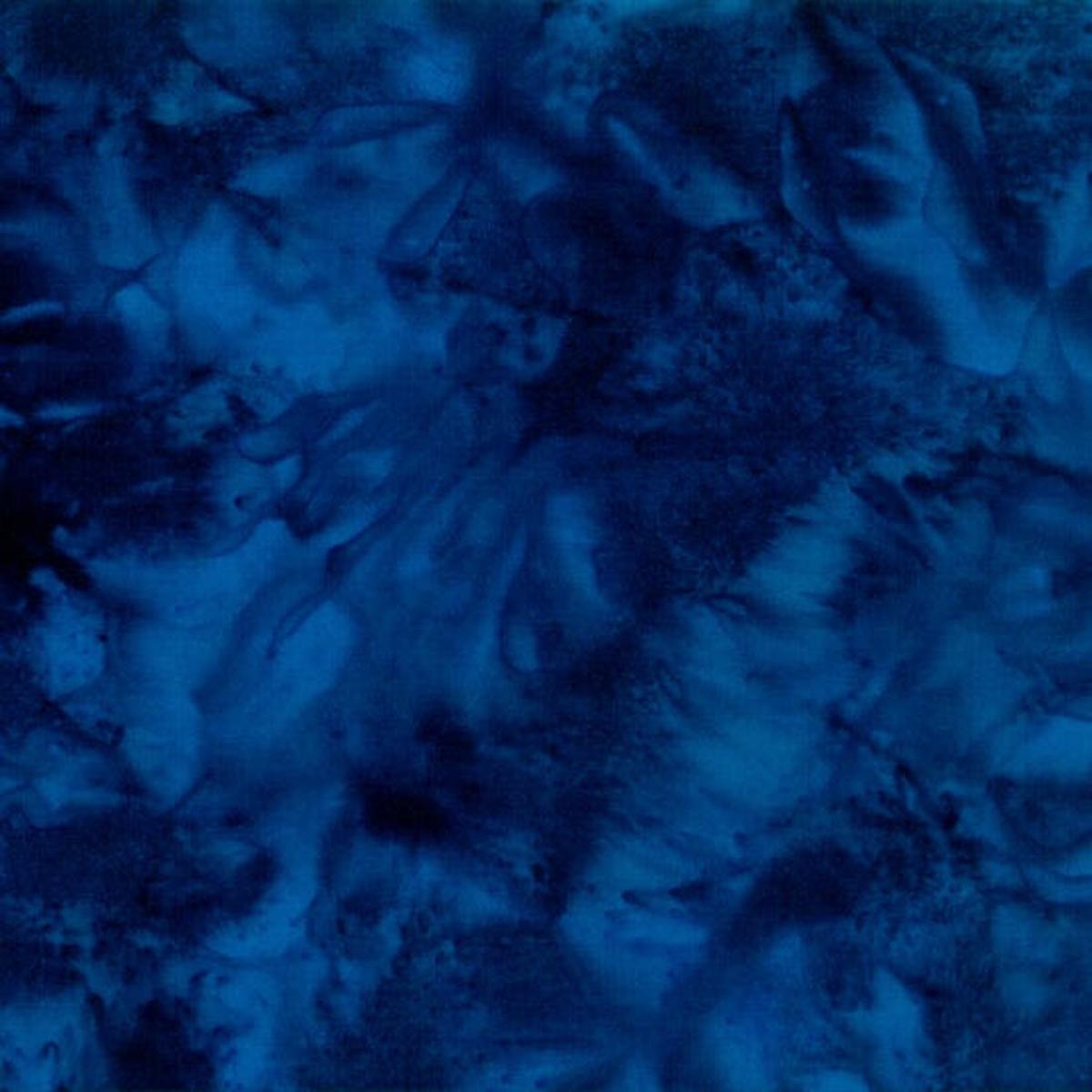 1895 Bali Watercolor Batiks Sapphire Blue Hoffman Fabrics Cotton Fabric HF-1895-230