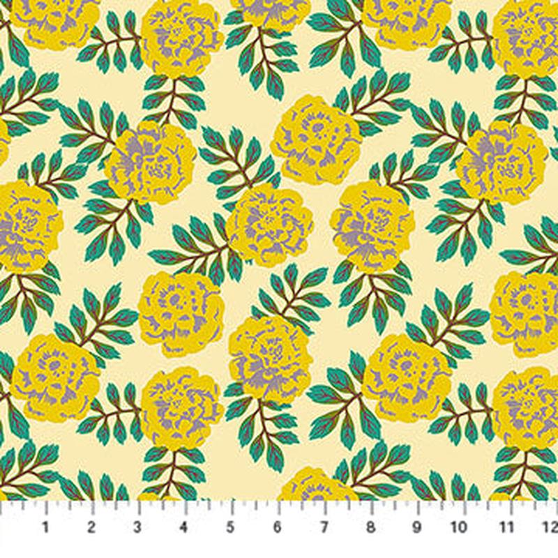 Yesterday Carnation Golden Juliana Horner Northcott Cotton Fabric NC-AMT155-52V