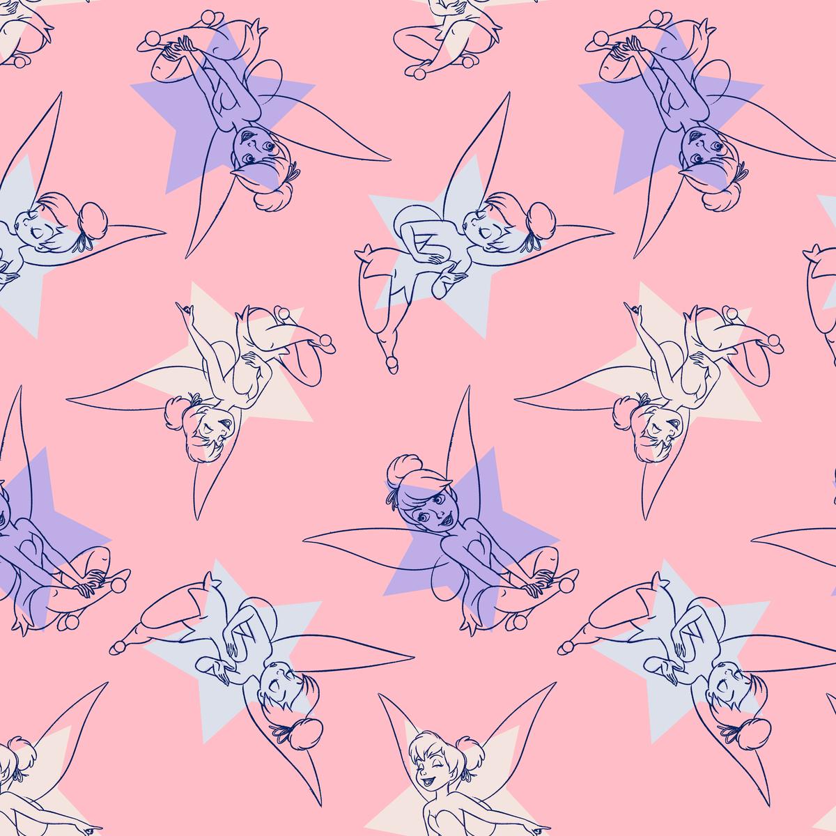 Disney Tinker Bell Fairy Star Fabric