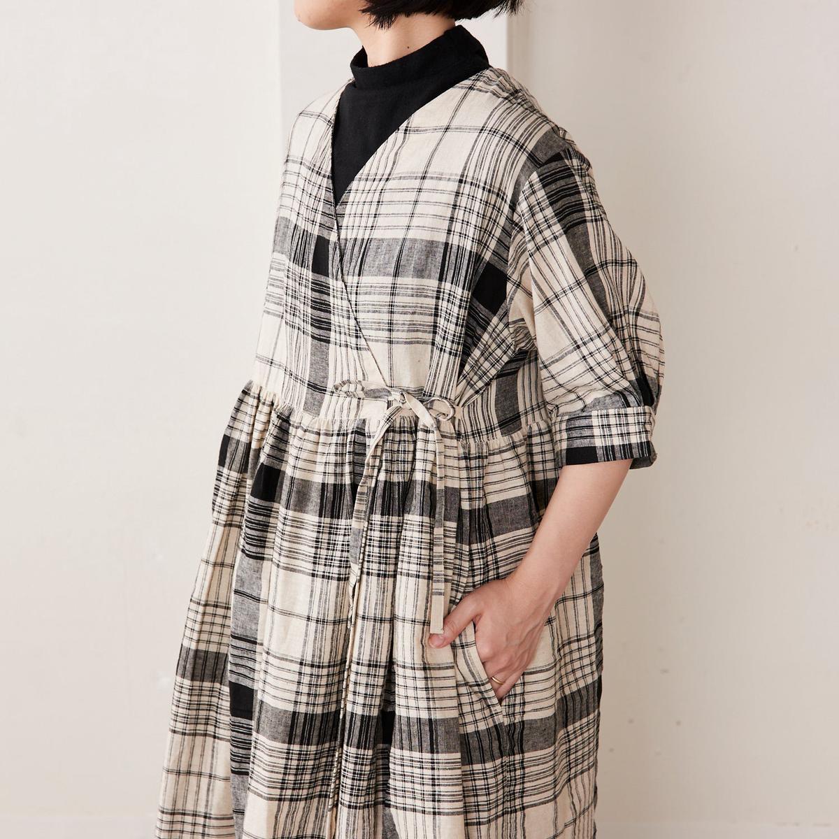 Yarn Dyed Linen Cotton Blend Banshu-ori Check Fabric