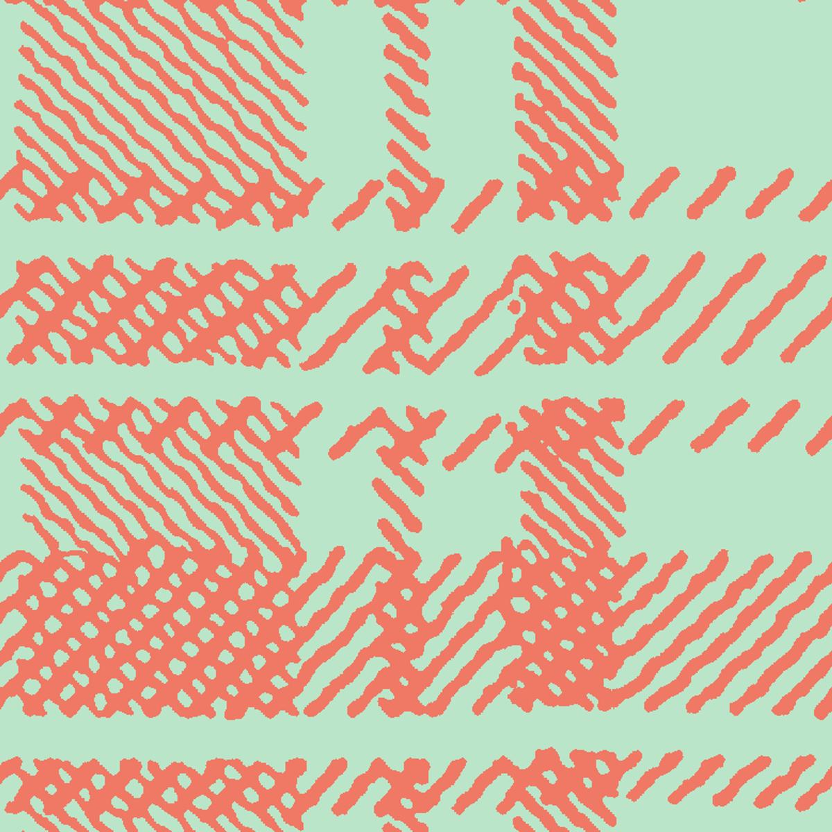 Aisla Plaid on Mint Fabric