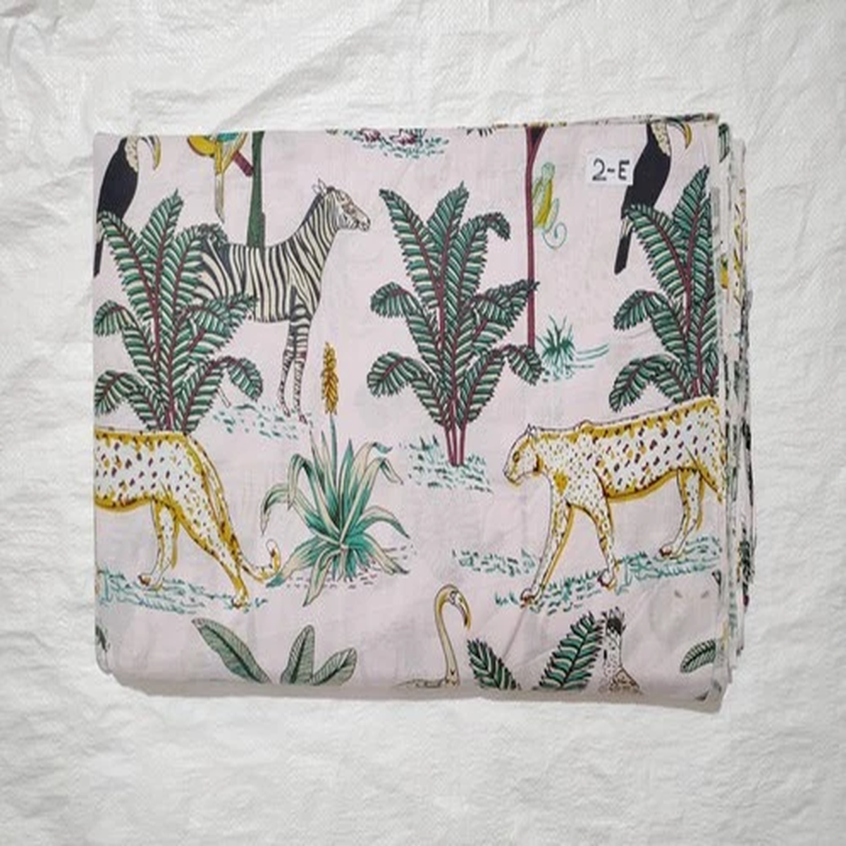 White Forest Indian Cotton Fabric Dressmaking Sewing Running Fabric 10 Yards US