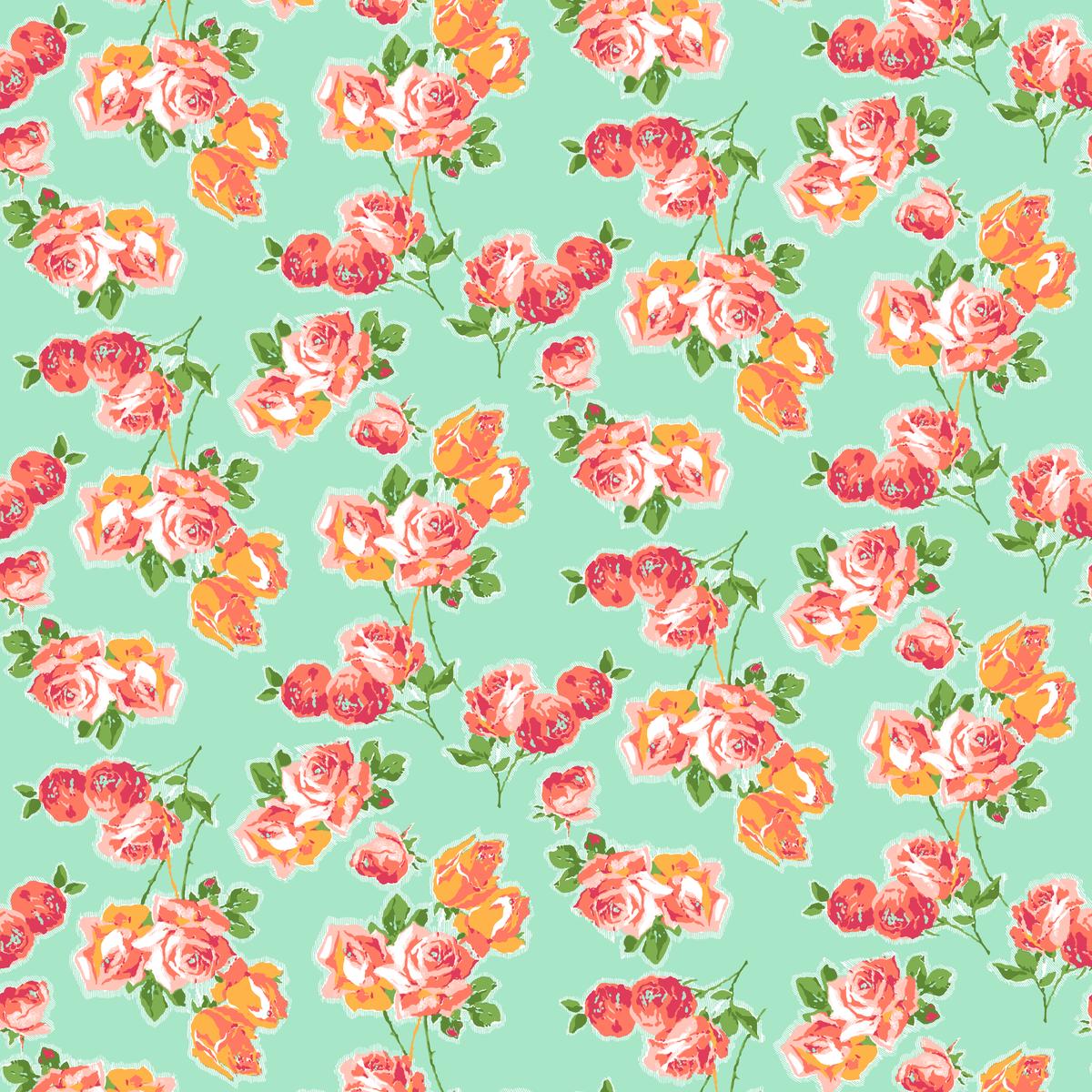 Aurelia on Mint Fabric