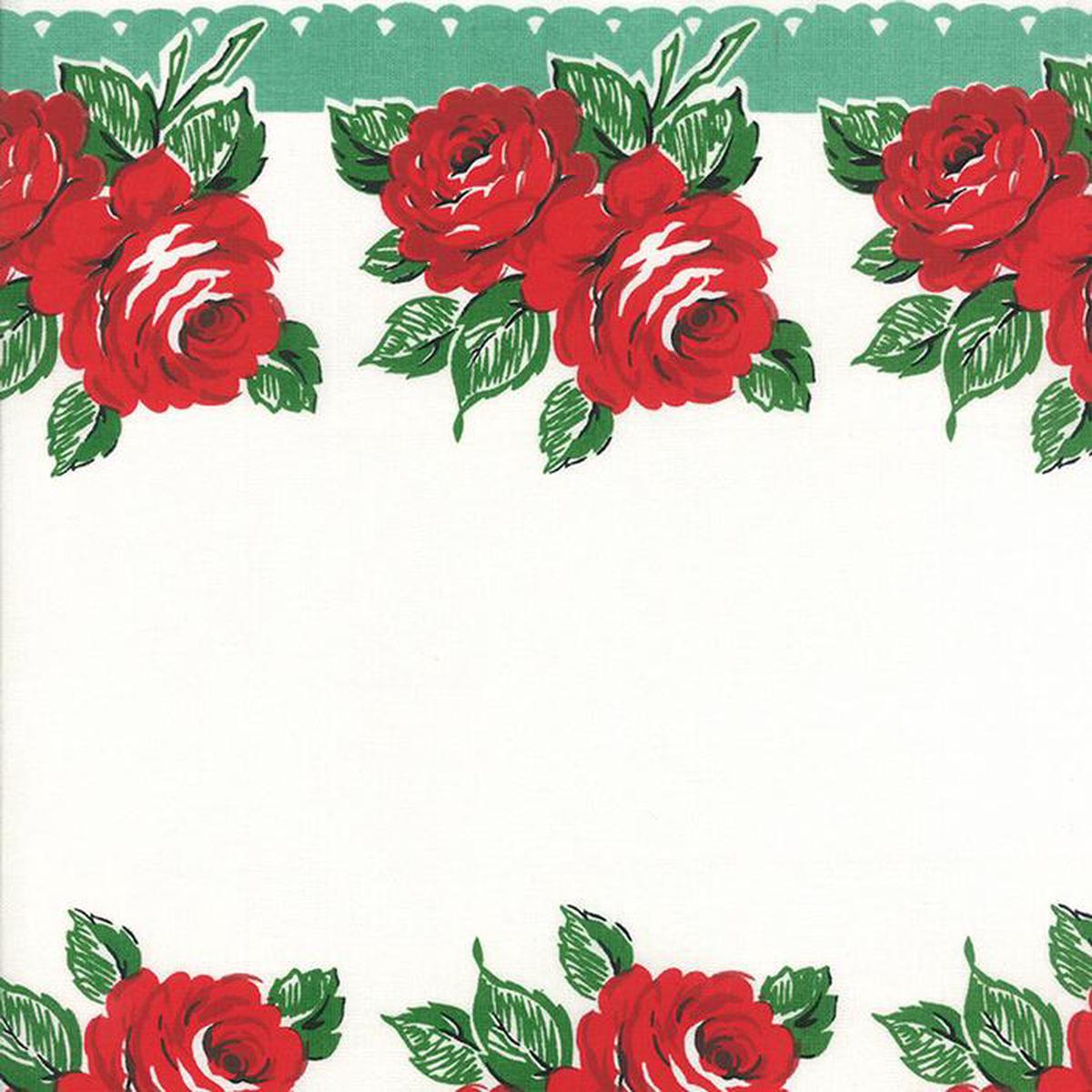 Fabric, 16-Inch Toweling Rodeo Rose by MODA - AQUA RODEO ROSE (by the yard)