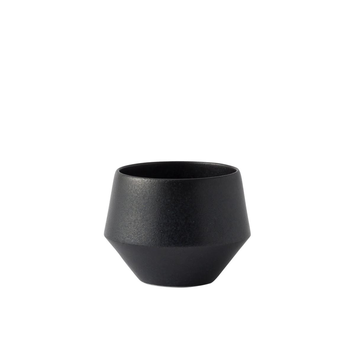 Earthenware Tea Cup Frustum - Black