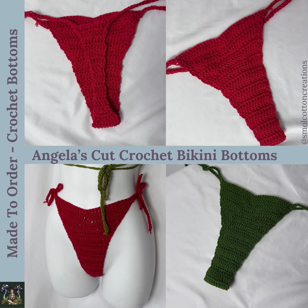 MTO Bikini Bottoms - Handmade Crochet Ravewear Festival Swimwear