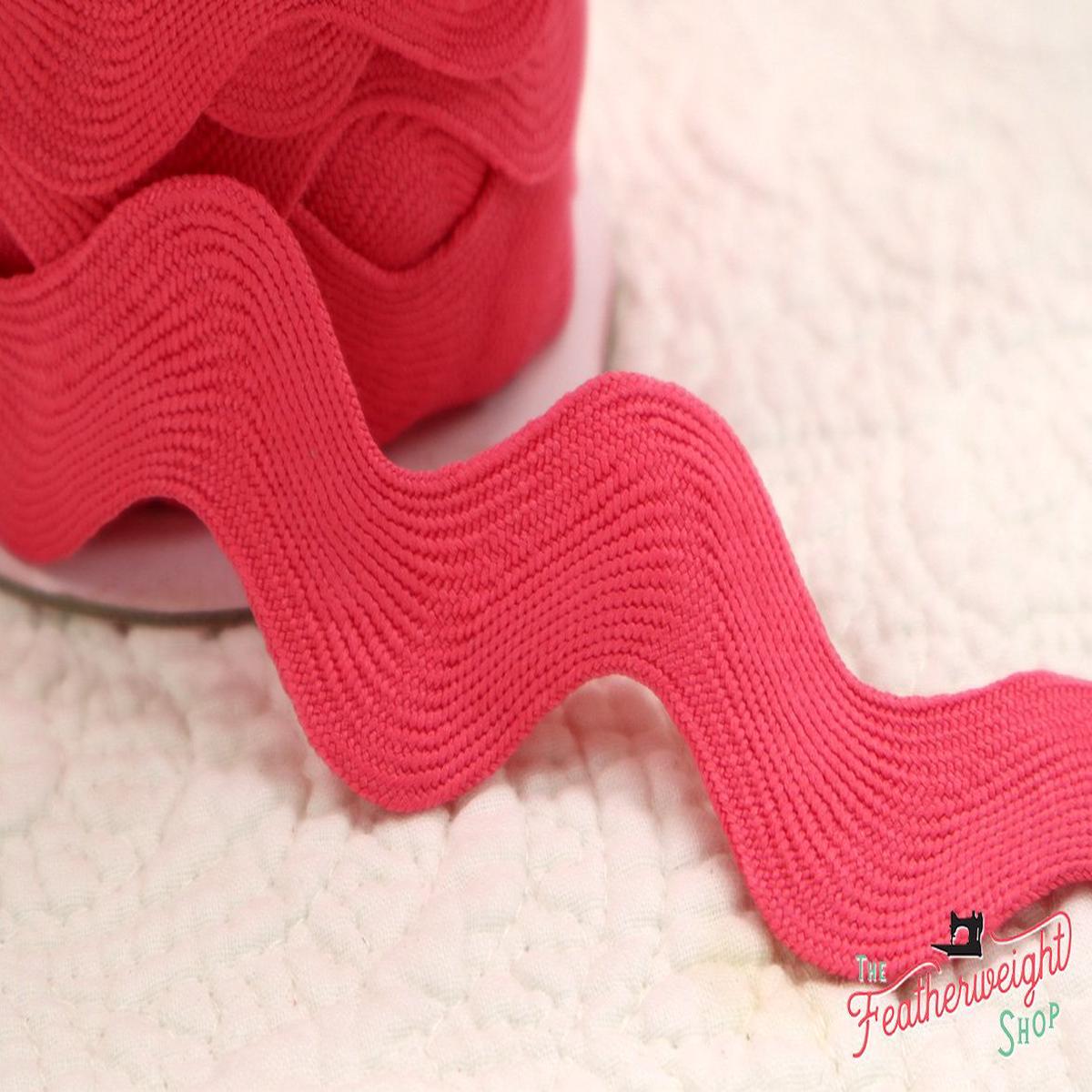 1 1/2" Inch JUMBO RIC RAC by Riley Blake - RASPBERRY (sold by the yard)