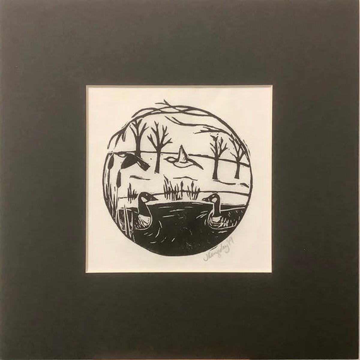 Flit Rubber Block Print with Mat