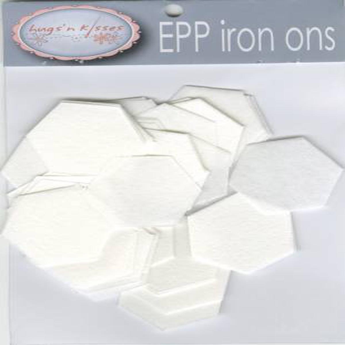 1" Inch Hexagon Iron-On Papers For English Paper Piecing x 100