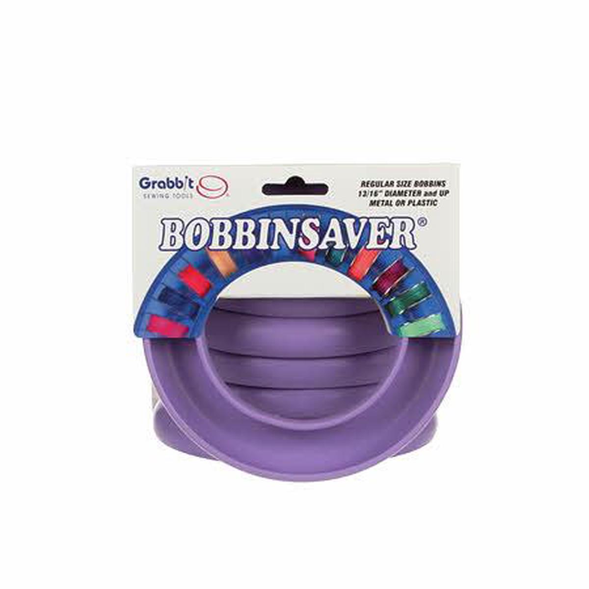 Bobbin Saver By GRABBIT - ROUND LAVENDER PURPLE