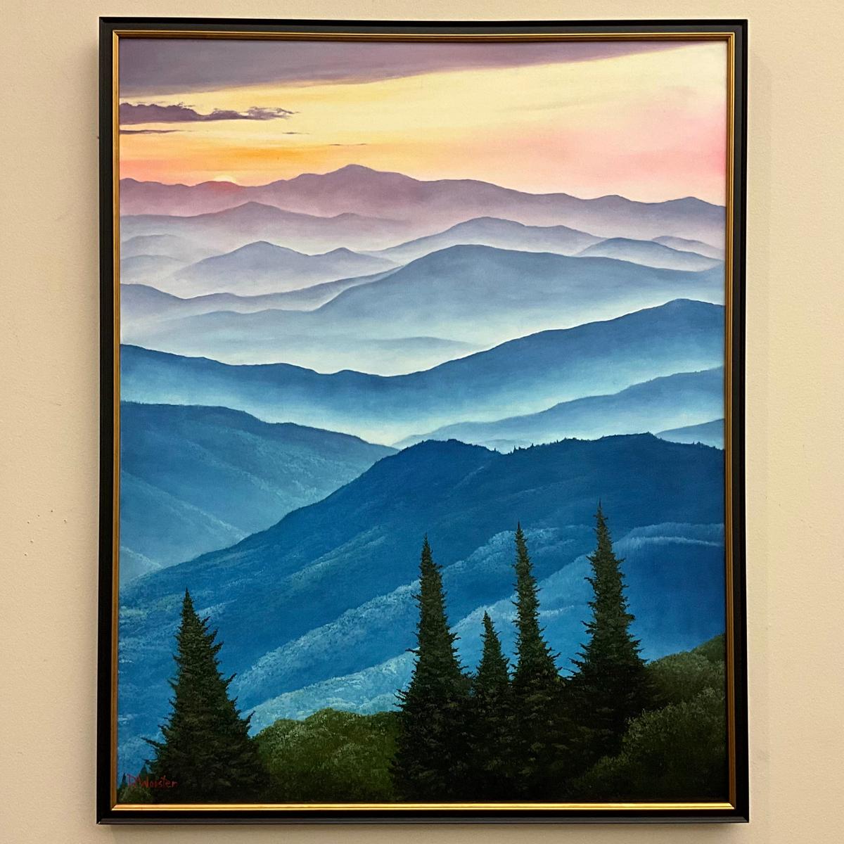 Adirondack Sunset", Oil on Canvas