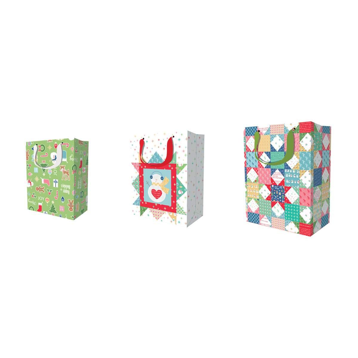 Bag, Lori Holt Gift Bag Set - CHRISTMAS