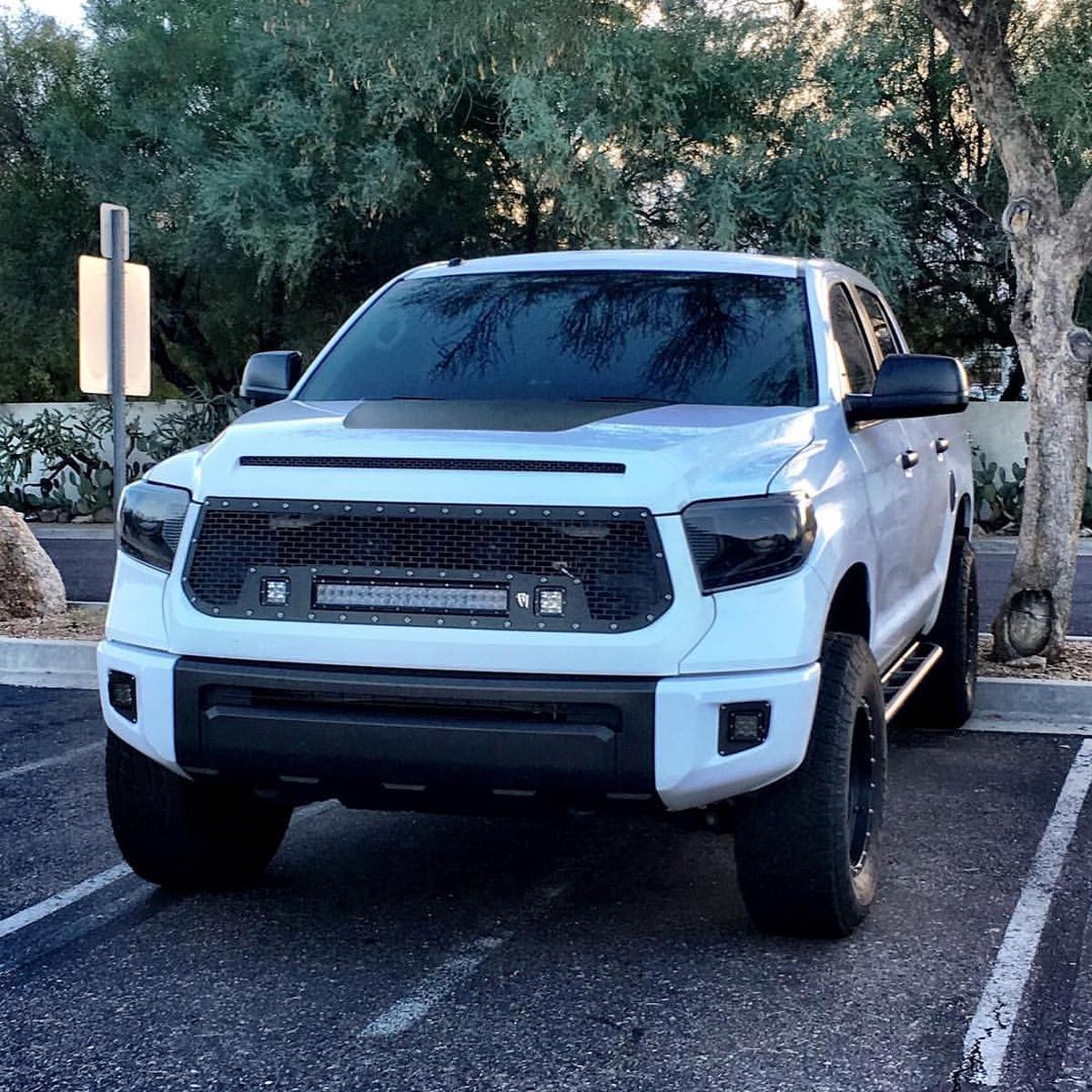 Amaesing '14+ Tundra Matte Black Hood Decal