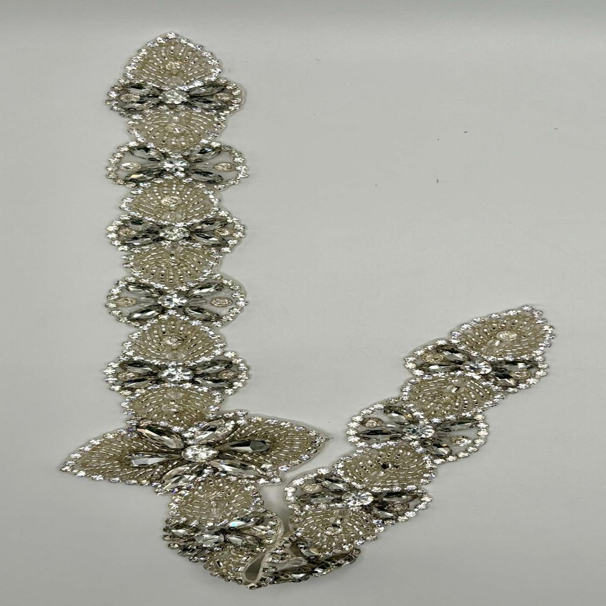 "Iris" Rhinestone Bridal Belt