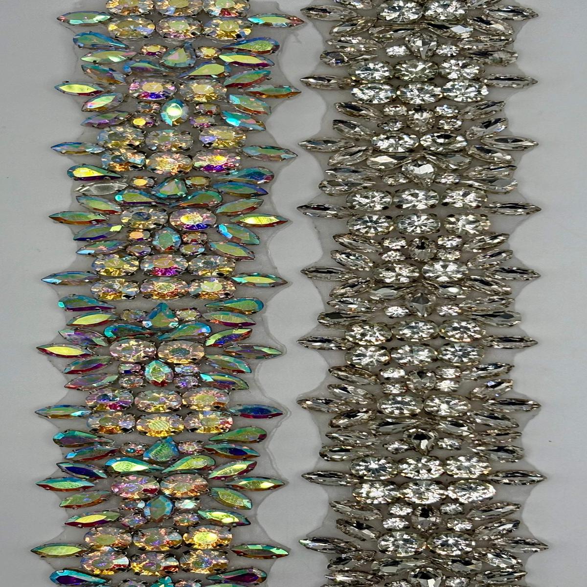 "Tiana" Rhinestone Yardage