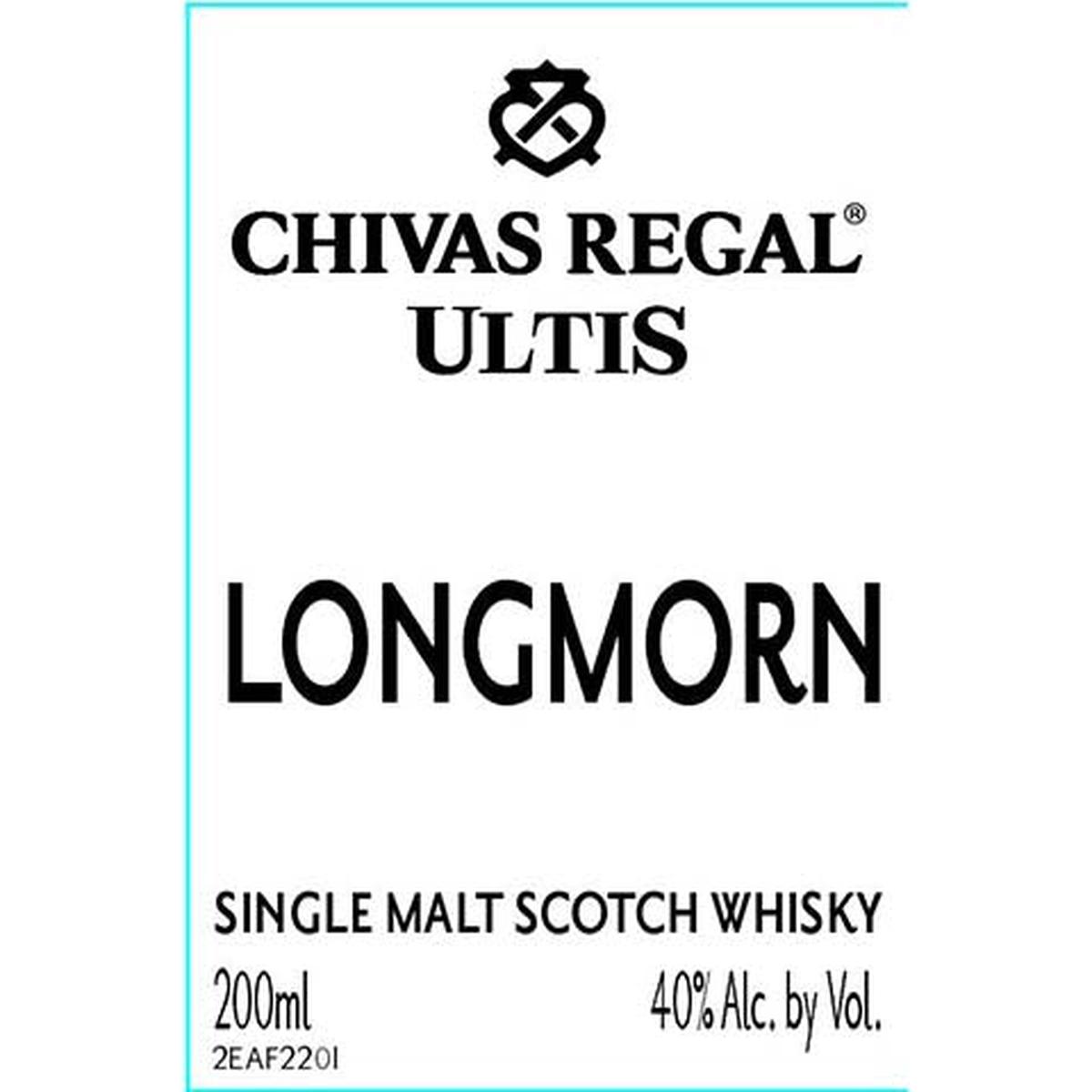 Chivas Regal Ultis Longmorn Single Malt Scotch Whisky - 200ML BTL