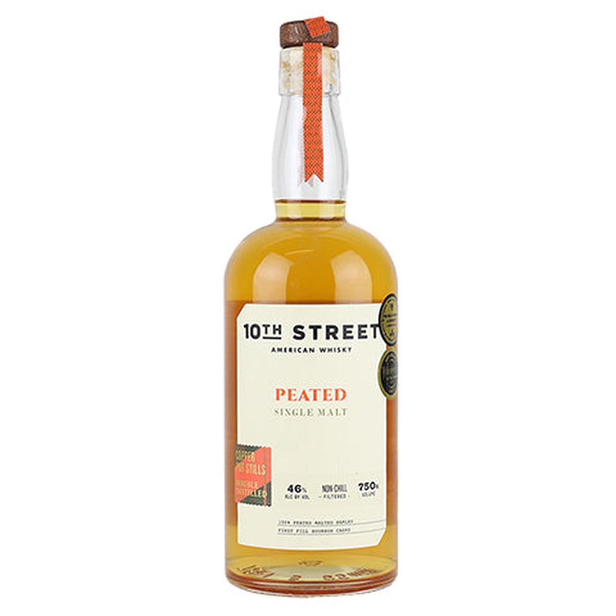 10th Street Peated Single Malt American Whisky - 750ML BTL