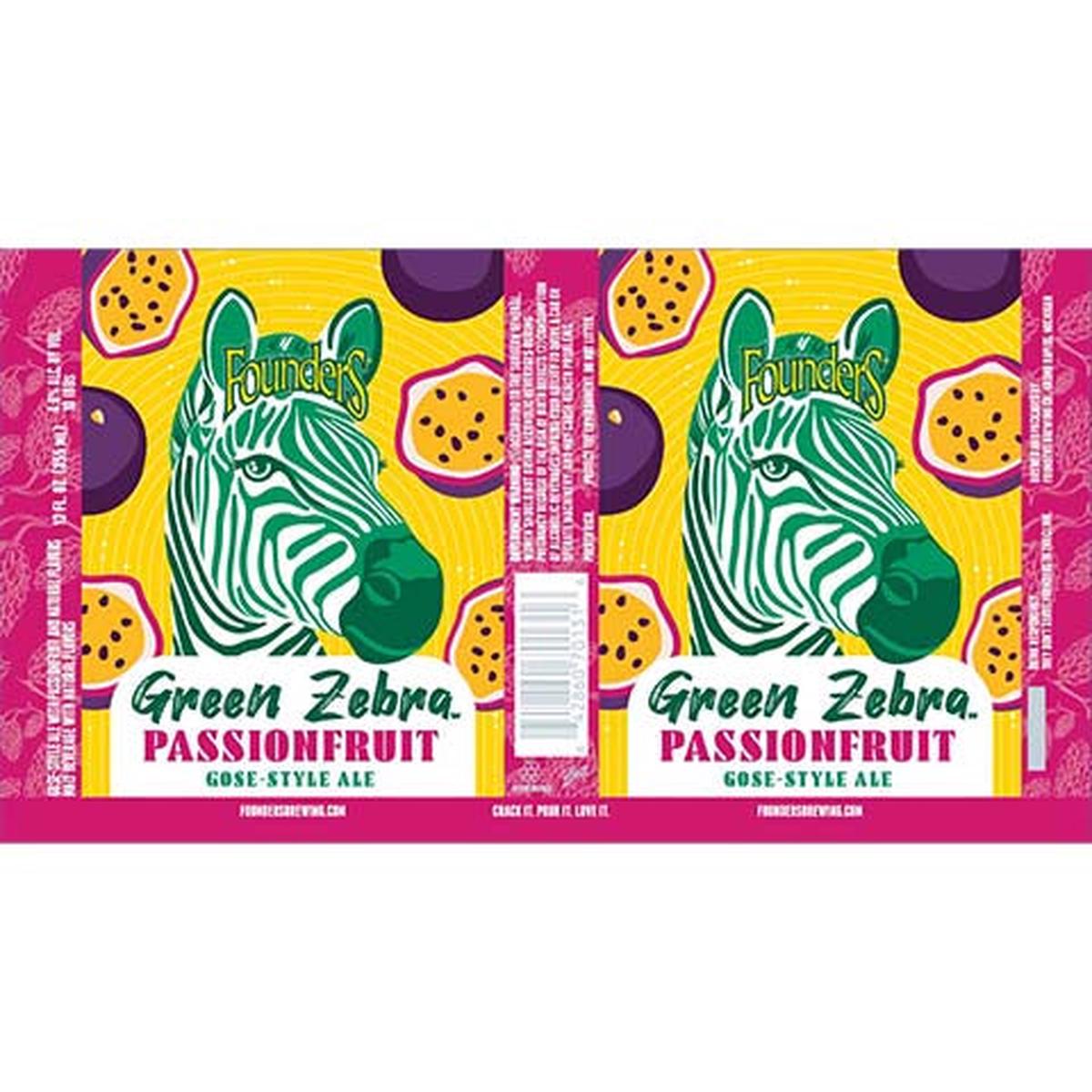 Founders Green Zebra Passionfruit Sour - 12OZ SINGLE CAN