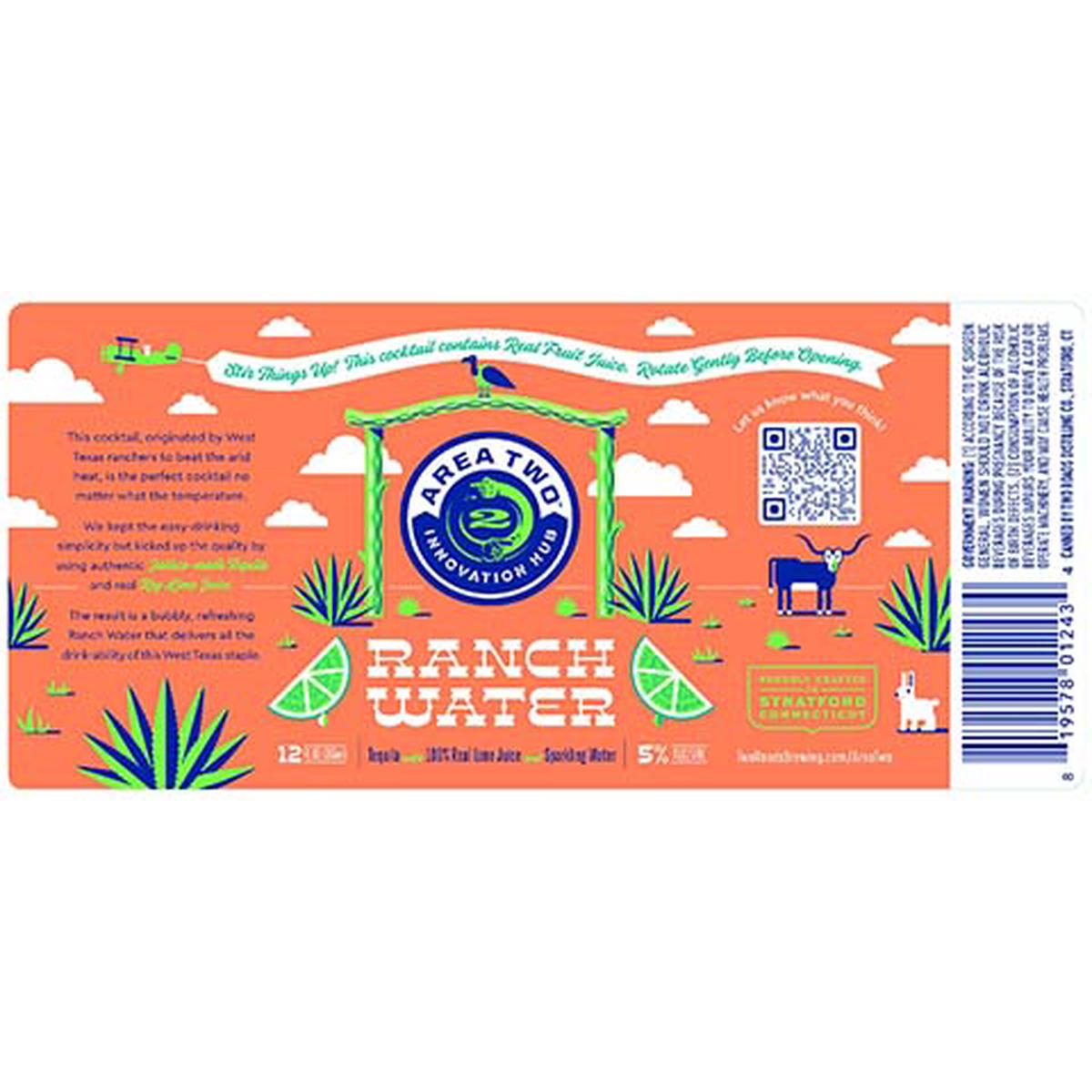 Area Two Ranch Water - 12OZ SINGLE CAN