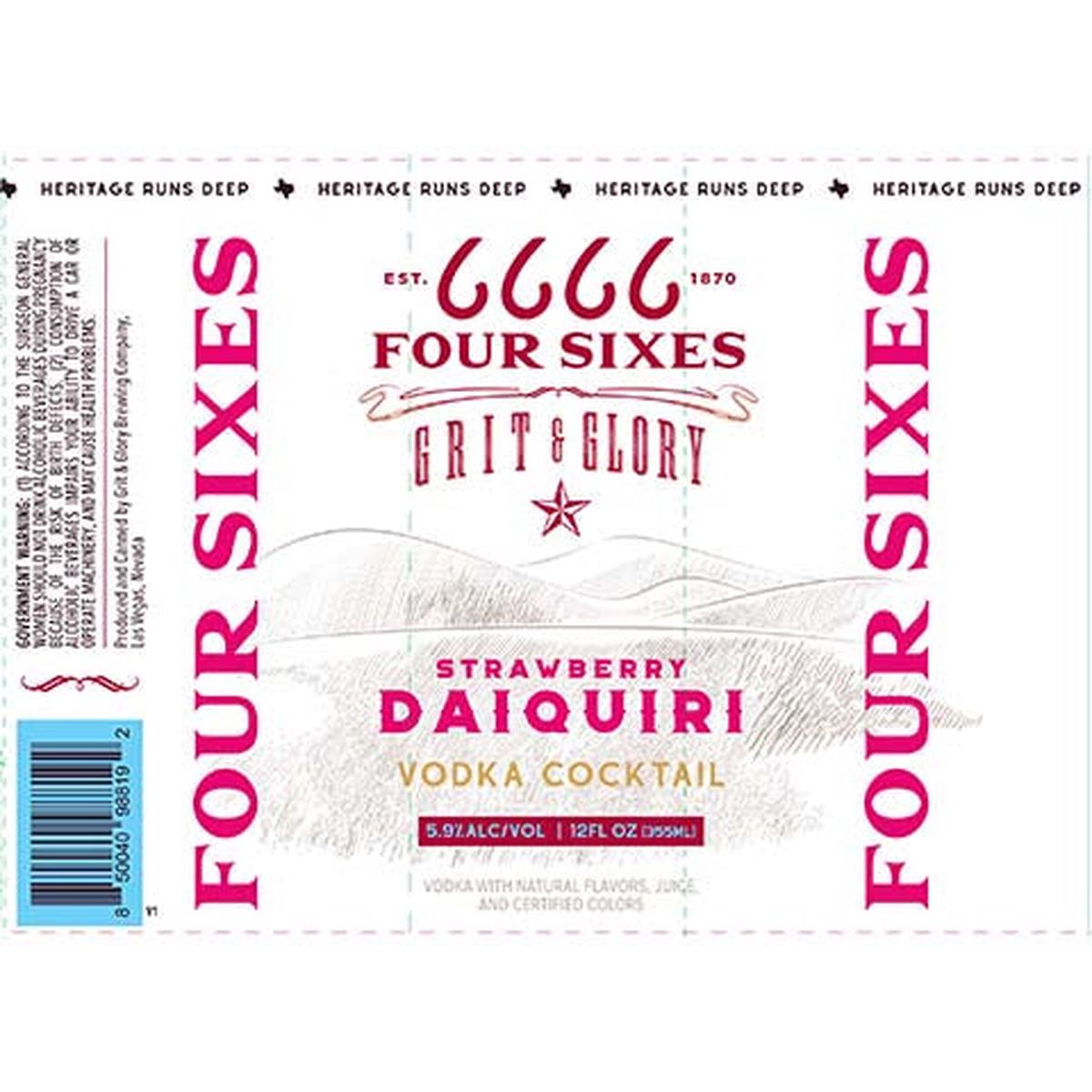 Four Sixes Strawberry Daiquiri - 12OZ SINGLE CAN