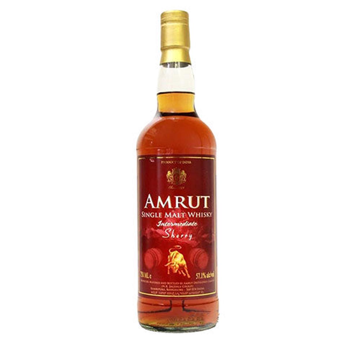 Amrut 'Intermediate' Sherry Indian Single Malt Whisky - 750ML BTL