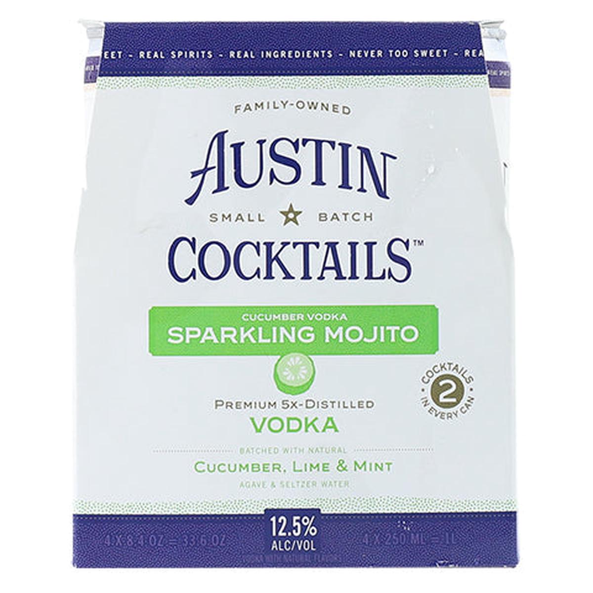 Austin Cocktails Cucumber Vodka Sparkling Mojito - 4PK 250ML CAN