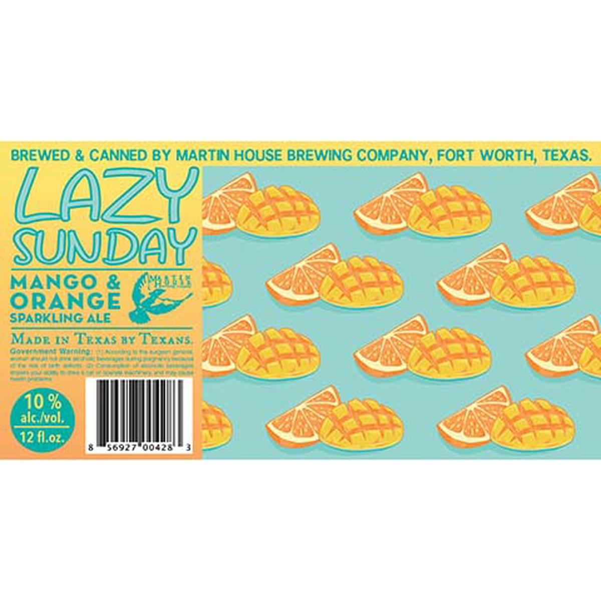 Martin House Lazy Sunday Sparkling Ale - 12OZ SINGLE CAN