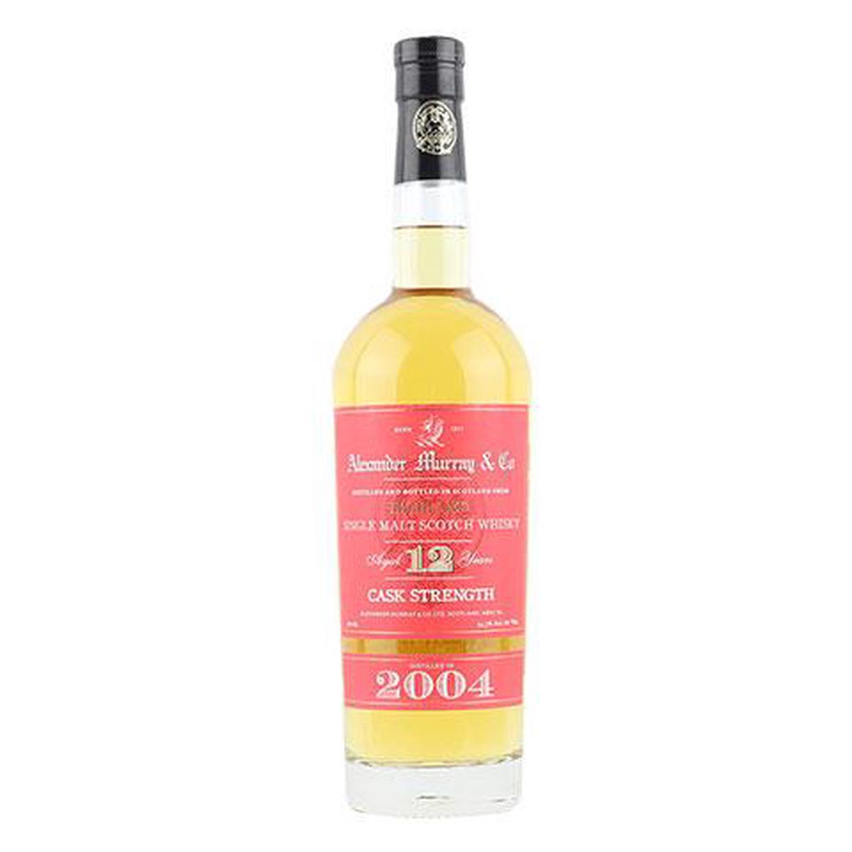 2004 Alexander Murray & Co Highlands 12 Year Old Cask Strength Single Malt Scotch Whisky - 750ML BTL