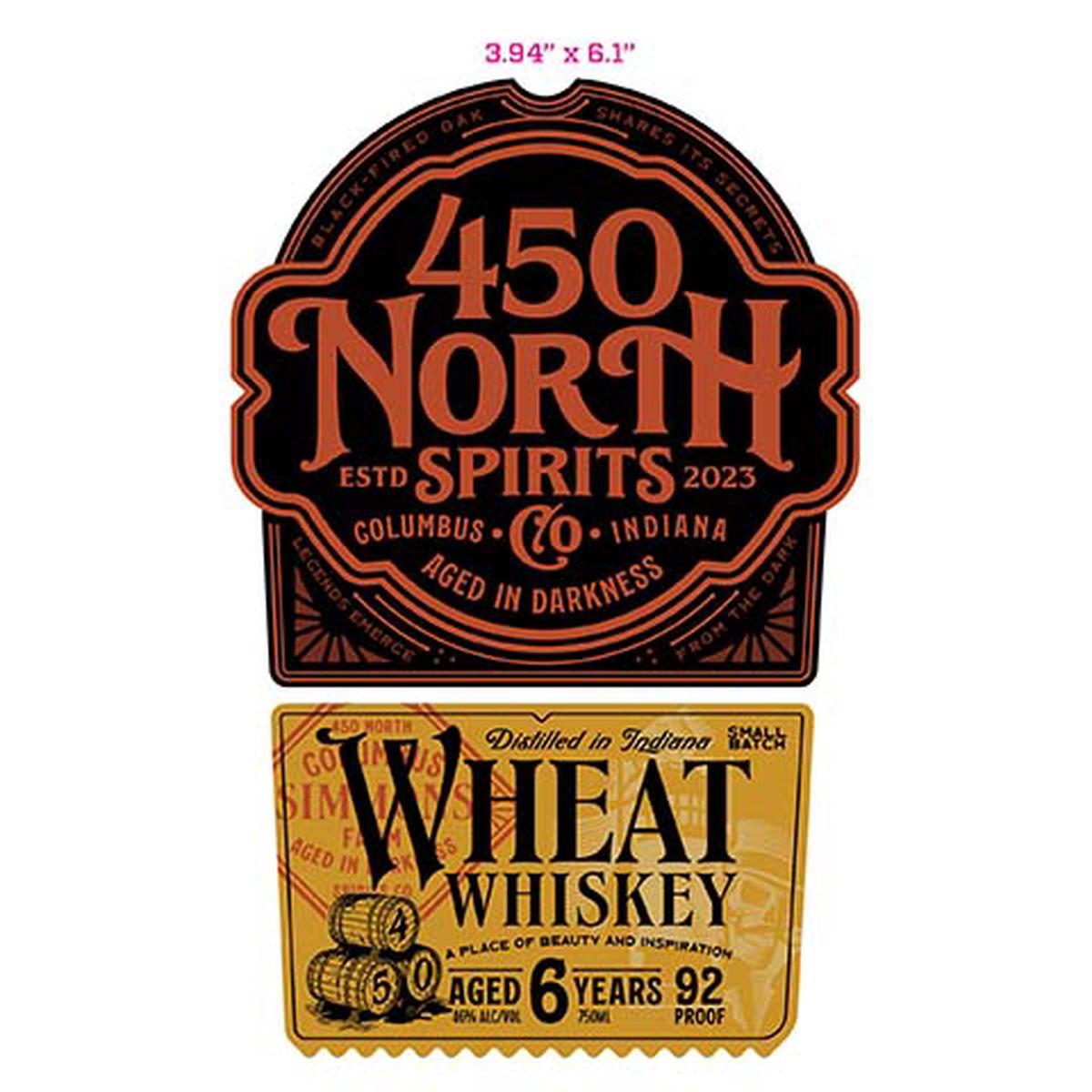 450 North 6-Year-Old Wheat Whiskey - 750ML SINGLE BTL