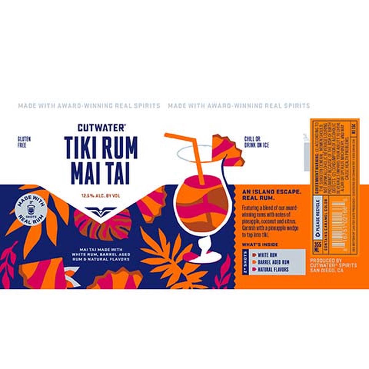 Cutwater Tiki Rum Mai Tai - 355ML CAN