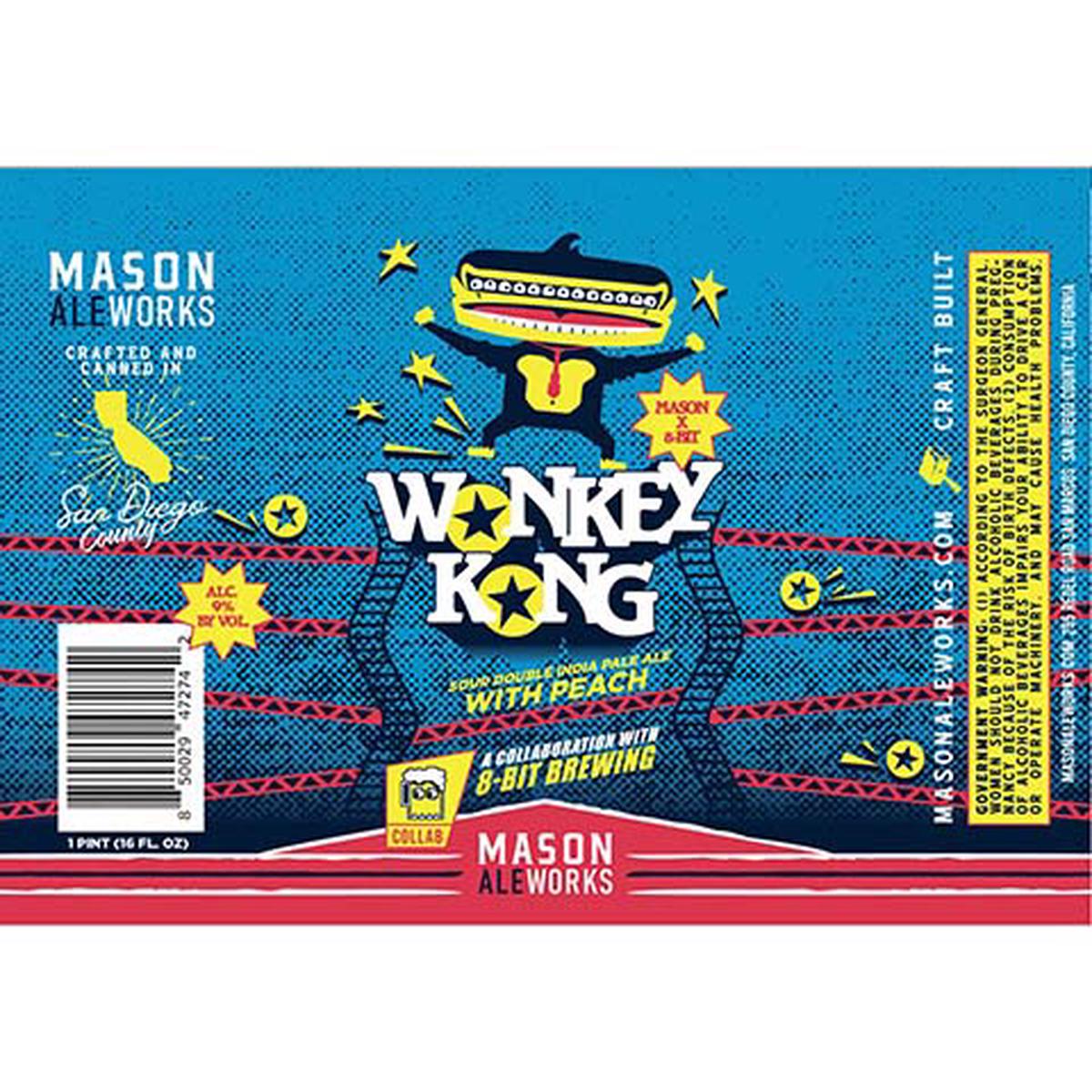 Mason Ale Works Monkey Kong Sour DIPA - 16OZ SINGLE CAN
