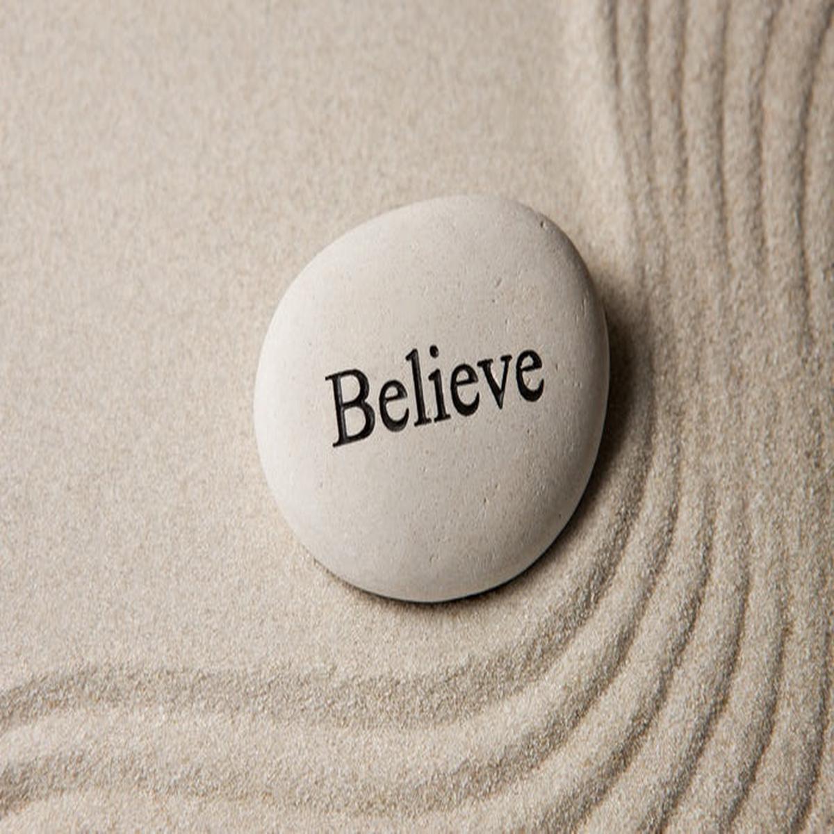 With belief
