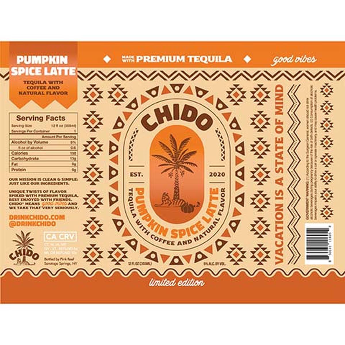 Chido Pumpkin Spice Latte - 12OZ SINGLE BTL