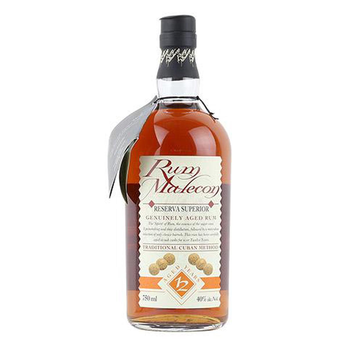 Malecon Reserva Superior 12 Year Old Rum - 750ML BTL