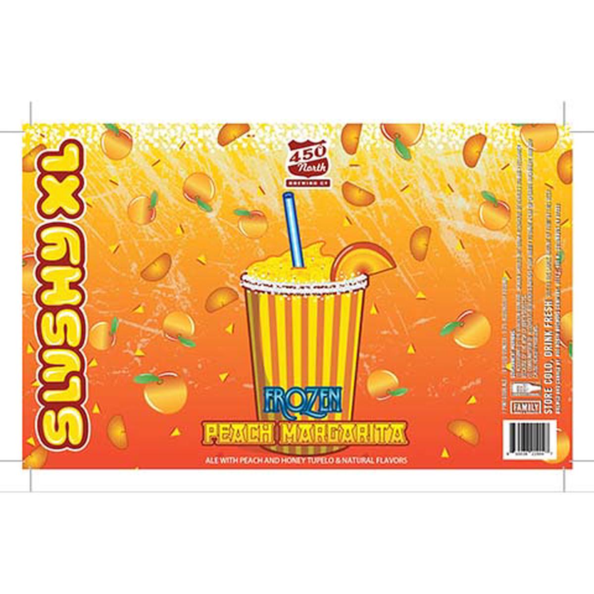 450 North Slushy XL Frozen Peach Margarita Sour - 16OZ SINGLE CAN