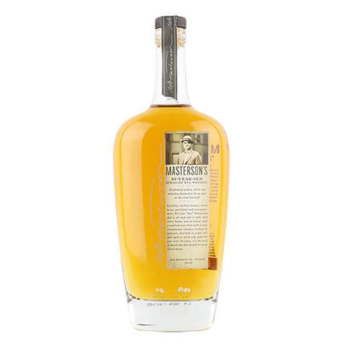 Masterson's Straight Rye 10 Year Old Whiskey - 750ML BTL