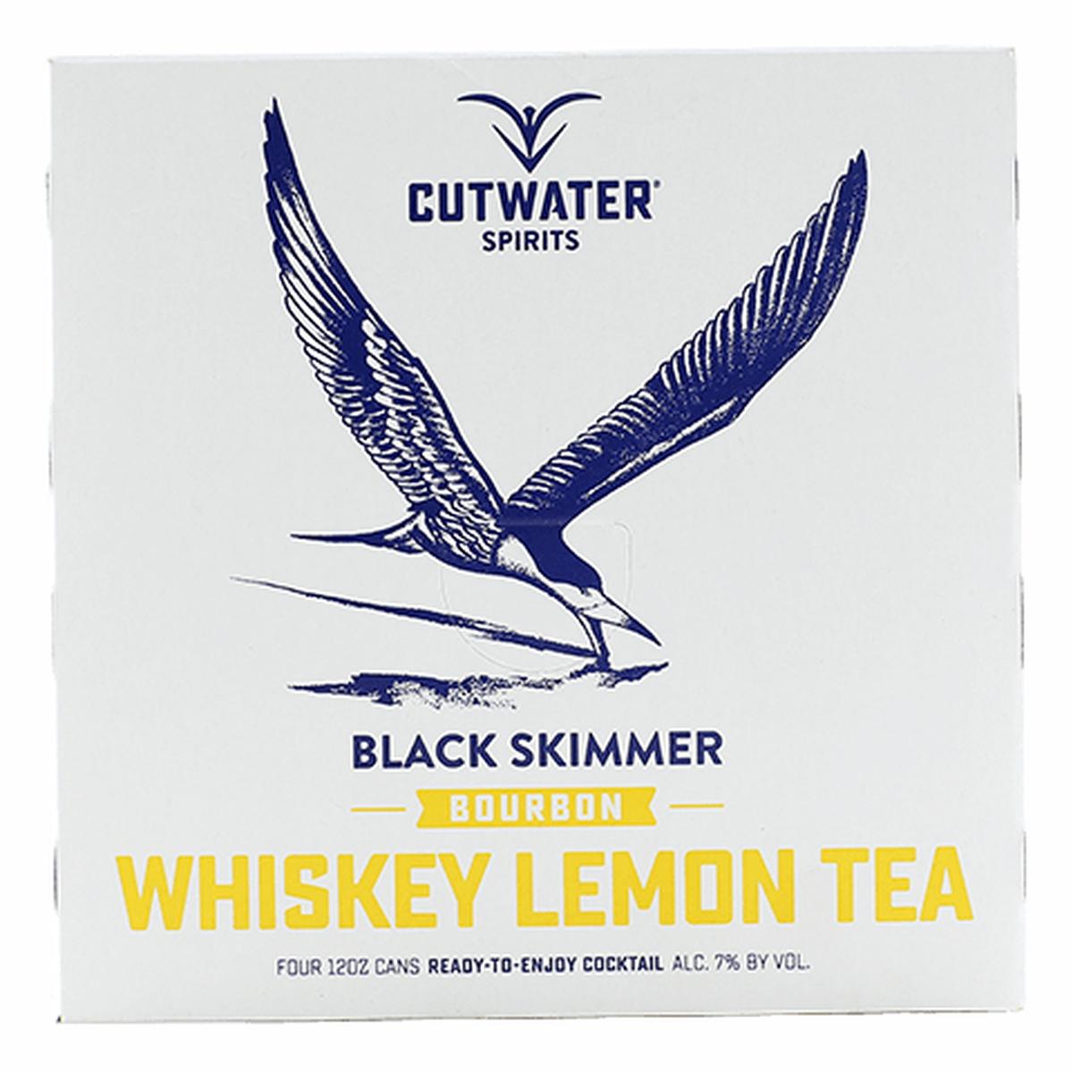 Cutwater Black Skimmer Whiskey Lemon Tea - 4PK 12OZ CAN