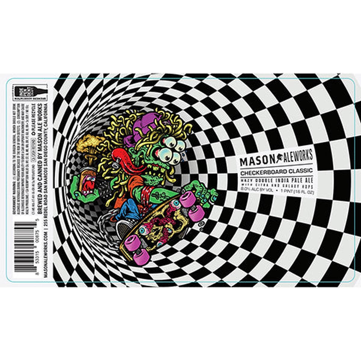 Mason Ale Works Checkerboard Classic Hazy DIPA - 16OZ SINGLE CAN